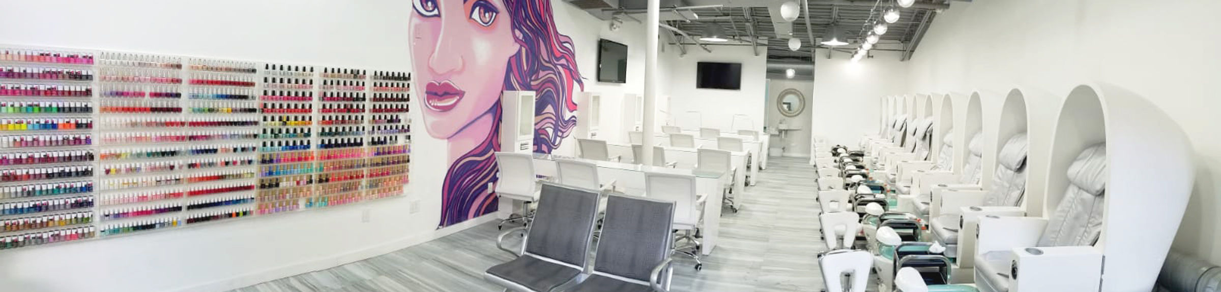 Inside Neo Nail Bar on Key Biscayne